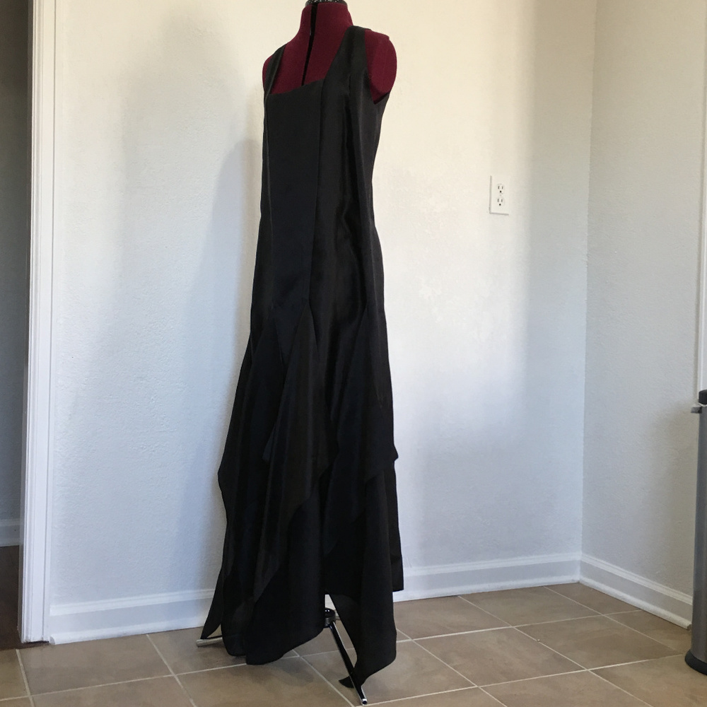 Avant Garde Yeohlee Satin Chiffon 30s Dress Gown
